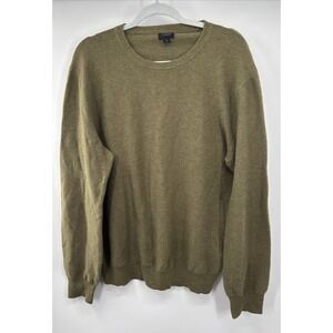 J.‎ Crew Heritage  Knit Crewneck Pullover Sweater Green Size M 100% Cotton